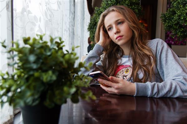 girl at table